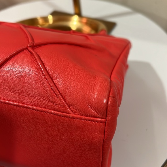 Fendi Pasta Red Leather Mini Handbag with COA EUC - Picture 15 of 17